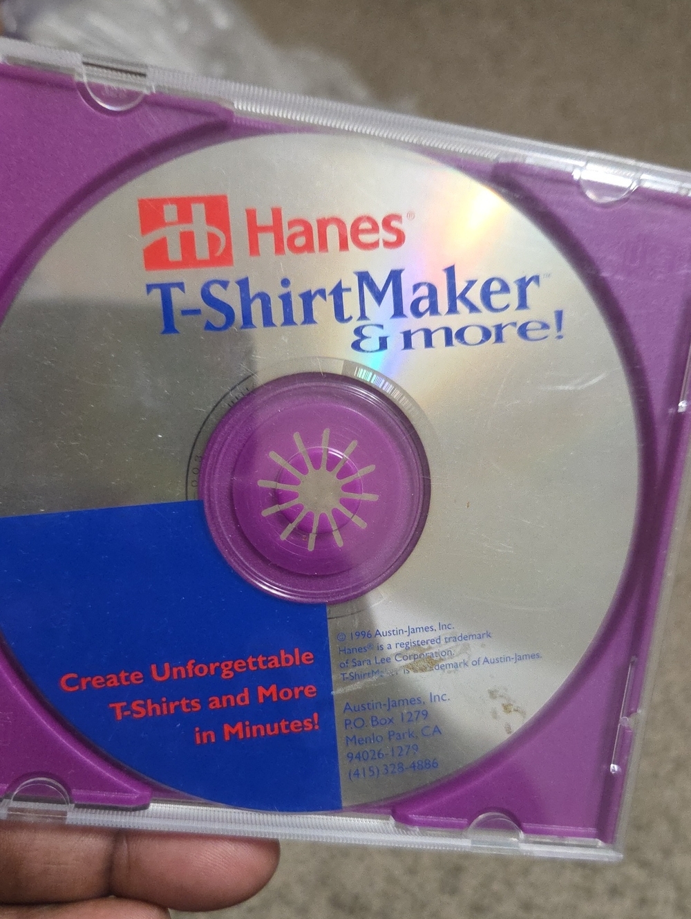 ALPS Hanes T-ShirtMaker & Print Artist CD Software Craft Design